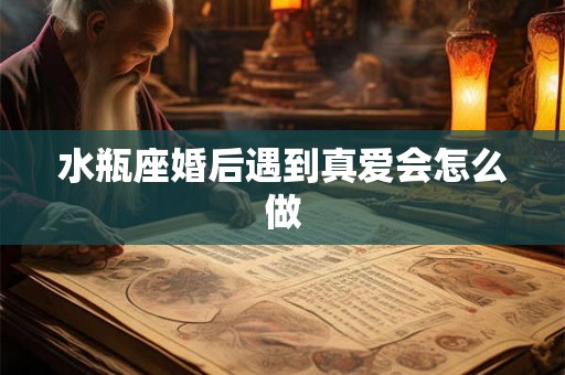 水瓶座婚后遇到真爱会怎么做