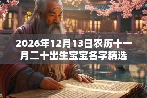 2026年12月13日农历十一月二十出生宝宝名字精选