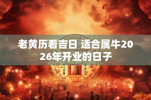 老黄历看吉日 适合属牛2026年开业的日子