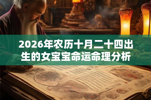 2026年农历十月二十四出生的女宝宝命运命理分析