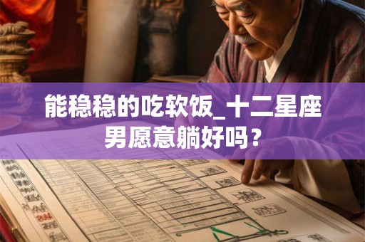 能稳稳的吃软饭_十二星座男愿意躺好吗？