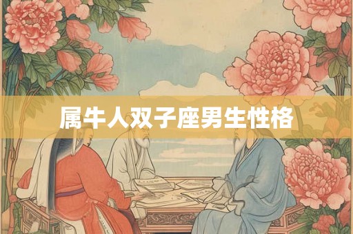 属牛人双子座男生性格 属牛人双子座男生性格