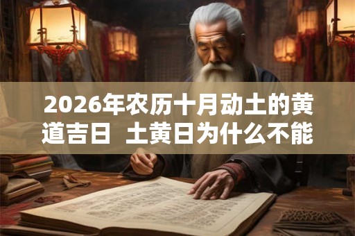 2026年农历十月动土的黄道吉日 土黄日为什么不能动土 2026年农历十月动土的黄道吉日 土黄日为什么不能动土