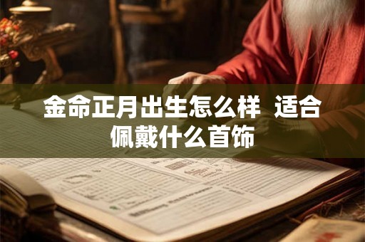金命正月出生怎么样  适合佩戴什么首饰