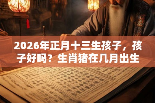 2026年正月十三生孩子，孩子好吗？生肖猪在几月出生最好？