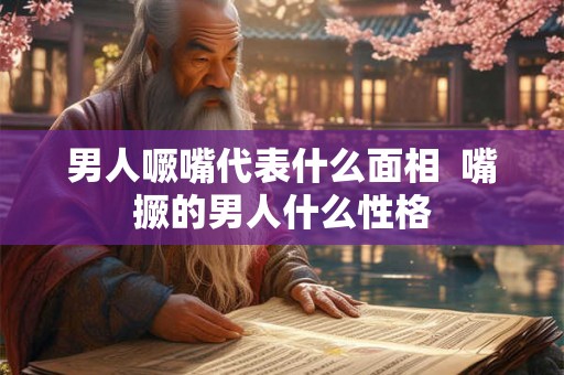 男人噘嘴代表什么面相  嘴撅的男人什么性格