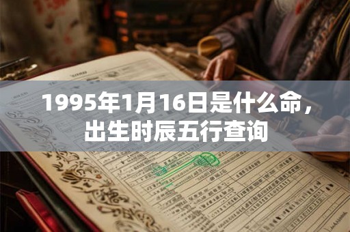 1995年1月16日是什么命,出生时辰五行查询 1995年1月16日是什么命,出生时辰五行查询