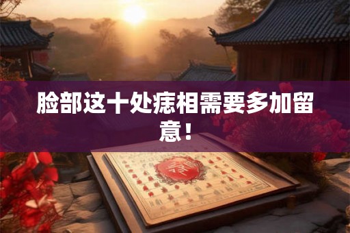 脸部这十处痣相需要多加留意! 脸部这十处痣相需要多加留意!