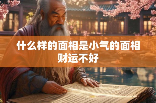 什么样的面相是小气的面相财运不好