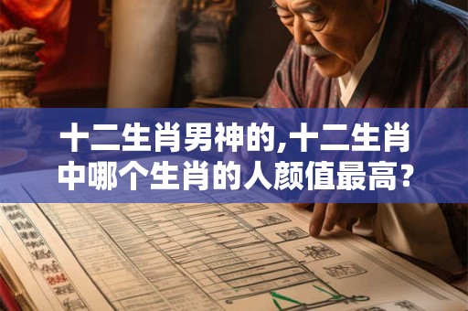 十二生肖男神的,十二生肖中哪个生肖的人颜值最高？