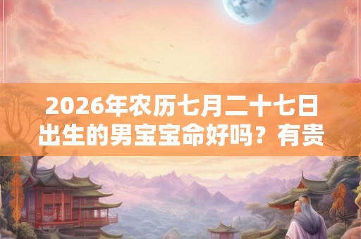 2026年农历七月二十七日出生的男宝宝命好吗?有贵人运吗? 2026年农历七月二十七日出生的男宝宝命好吗?有贵人运吗?