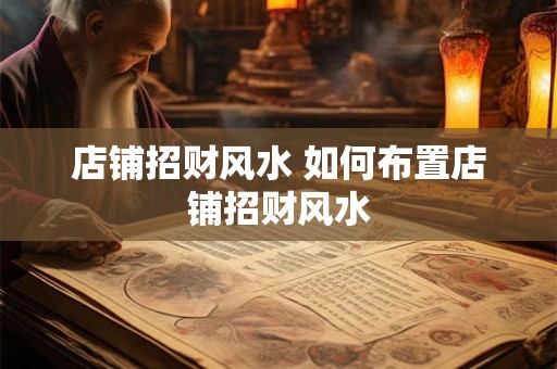店铺招财风水 如何布置店铺招财风水
