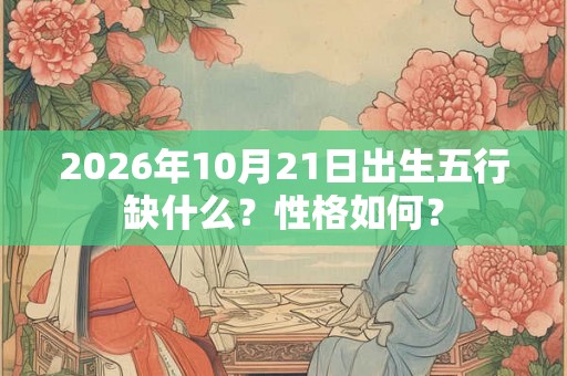 2026年10月21日出生五行缺什么？性格如何？