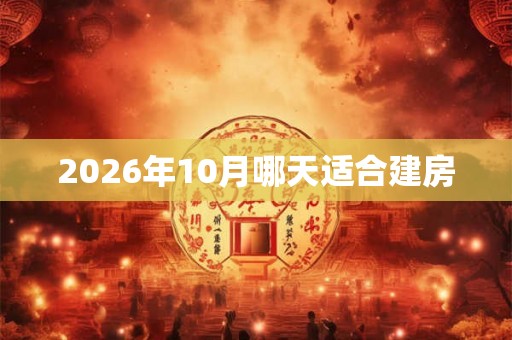 2026年10月哪天适合建房 2026年10月哪天适合建房