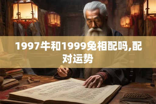 1997牛和1999兔相配吗,配对运势