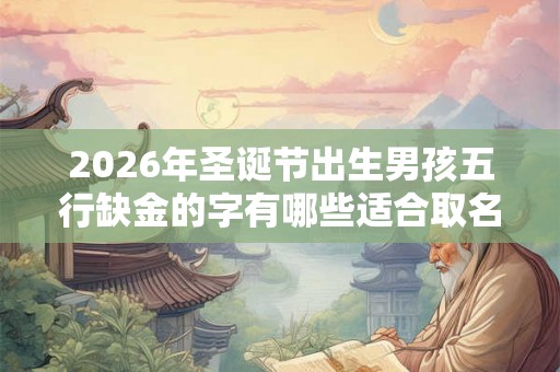 2026年圣诞节出生男孩五行缺金的字有哪些适合取名