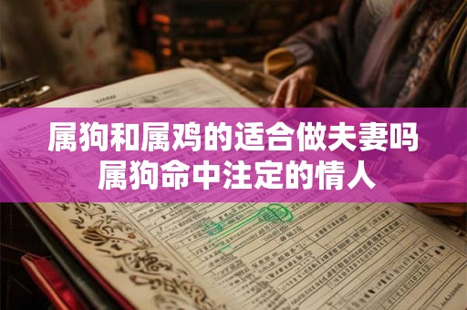属狗和属鸡的适合做夫妻吗 属狗命中注定的情人