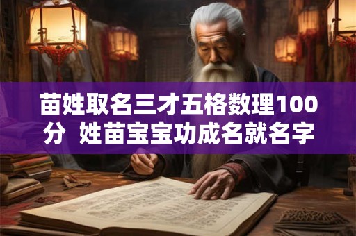 苗姓取名三才五格数理100分  姓苗宝宝功成名就名字示例
