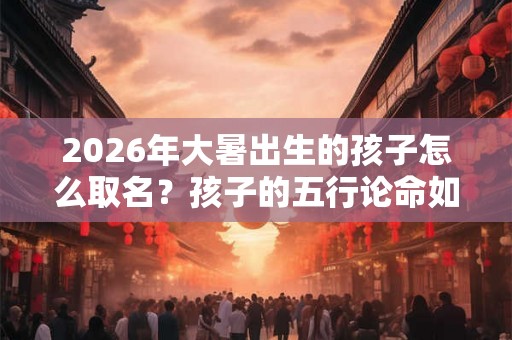 2026年大暑出生的孩子怎么取名？孩子的五行论命如何？