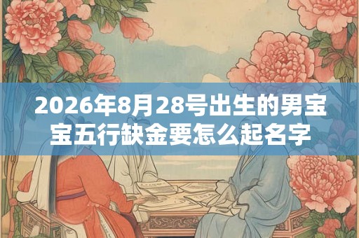 2026年8月28号出生的男宝宝五行缺金要怎么起名字 2026年8月28号出生的男宝宝五行缺金要怎么起名字