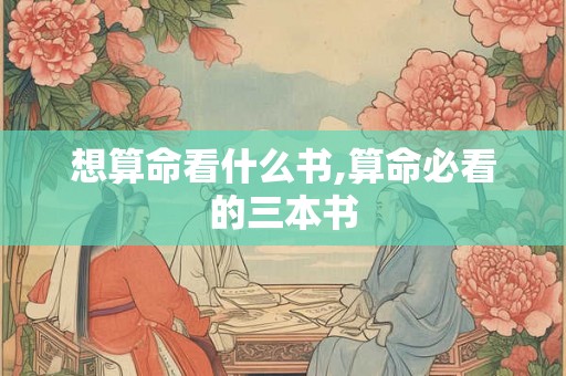 想算命看什么书,算命必看的三本书
