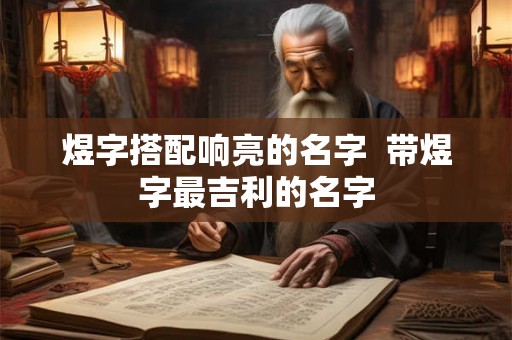 煜字搭配响亮的名字  带煜字最吉利的名字