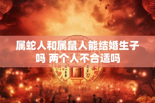 属蛇人和属鼠人能结婚生子吗 两个人不合适吗