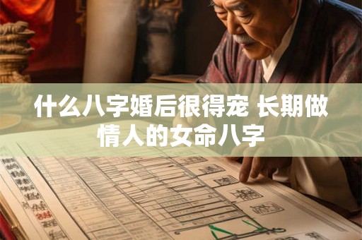 什么八字婚后很得宠 长期做情人的女命八字 什么八字婚后很得宠 长期做情人的女命八字