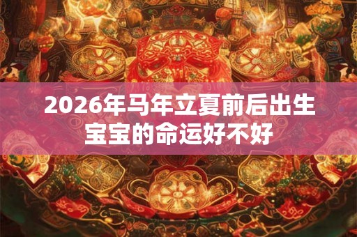 2026年马年立夏前后出生宝宝的命运好不好