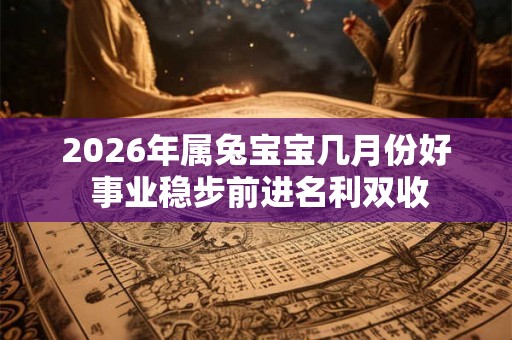 2026年属兔宝宝几月份好 事业稳步前进名利双收