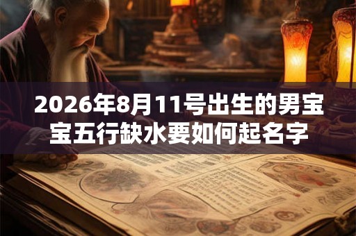 2026年8月11号出生的男宝宝五行缺水要如何起名字