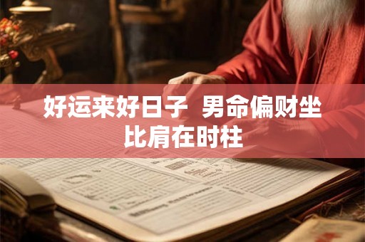 好运来好日子 男命偏财坐比肩在时柱 好运来好日子 男命偏财坐比肩在时柱