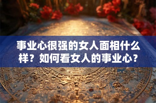 事业心很强的女人面相什么样？如何看女人的事业心？