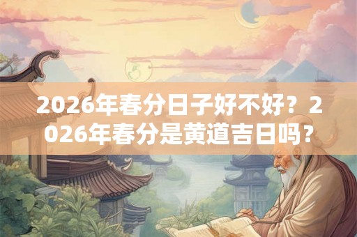 2026年春分日子好不好?2026年春分是黄道吉日吗? 2026年春分日子好不好?2026年春分是黄道吉日吗?