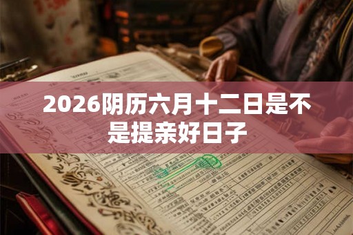 2026阴历六月十二日是不是提亲好日子