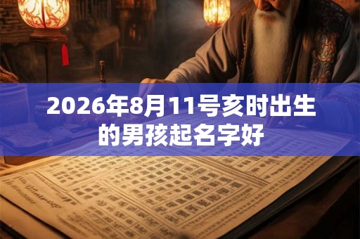 2026年8月11号亥时出生的男孩起名字好