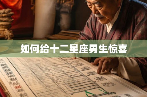 如何给十二星座男生惊喜