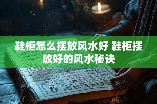 鞋柜怎么摆放风水好 鞋柜摆放好的风水秘诀