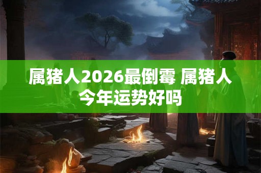 属猪人2026最倒霉 属猪人今年运势好吗 属猪人2026最倒霉 属猪人今年运势好吗