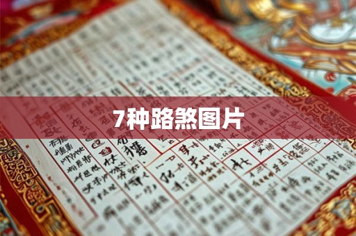 7种路煞图片