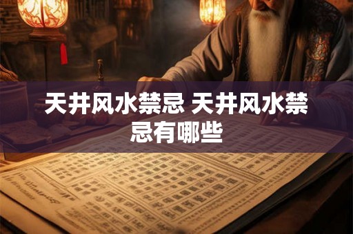 天井风水禁忌 天井风水禁忌有哪些