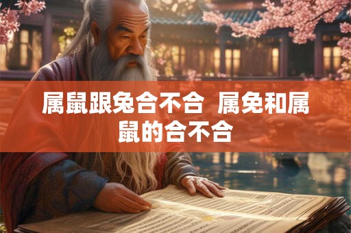 属鼠跟兔合不合  属免和属鼠的合不合