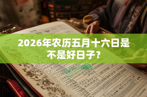 2026年农历五月十六日是不是好日子？