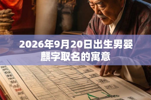 2026年9月20日出生男婴麒字取名的寓意 2026年9月20日出生男婴麒字取名的寓意