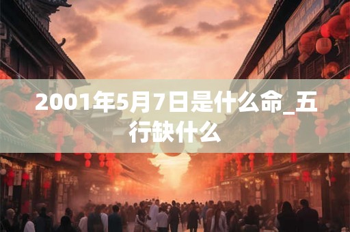 2001年5月7日是什么命_五行缺什么