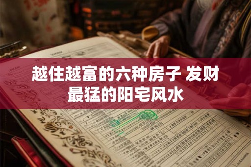 越住越富的六种房子 发财最猛的阳宅风水