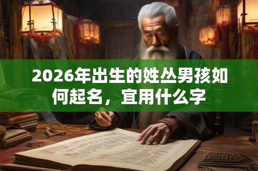 2026年出生的姓丛男孩如何起名，宜用什么字
