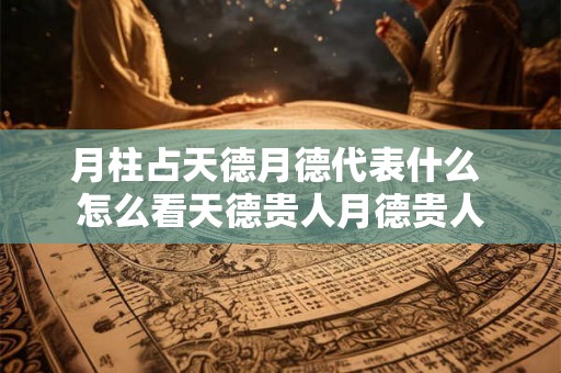 月柱占天德月德代表什么 怎么看天德贵人月德贵人 月柱占天德月德代表什么 怎么看天德贵人月德贵人