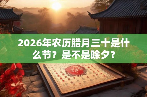 2026年农历腊月三十是什么节？是不是除夕？