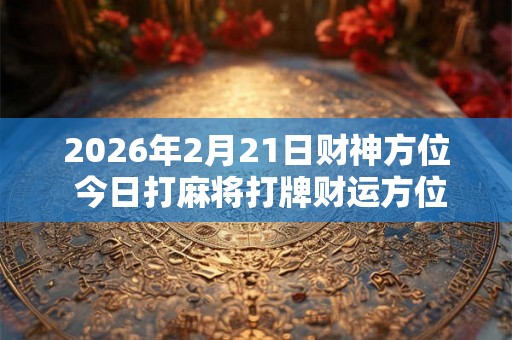 2026年2月21日财神方位 今日打麻将打牌财运方位